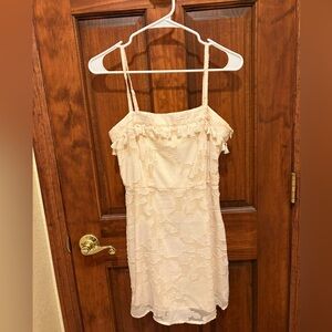 Elegant Cream Lace Dress